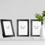 Aberto Design Set de 3 Marcos de Fotos Negros 13 x 18 cm